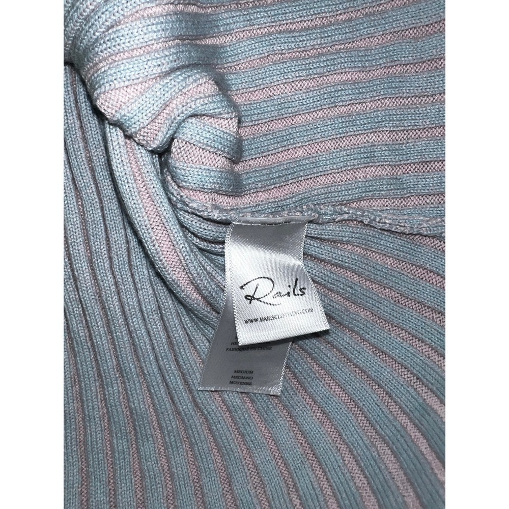Rails Women's Pia Pastel Sweater In Multicolor Sz m preppy coastal - Picture 3 of 10